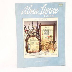 Dixieland Americana Series Cross Stitch Leaflet 1985 Alma Lynne Country ALX-40